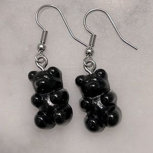 Black Gummy Bear Earrings